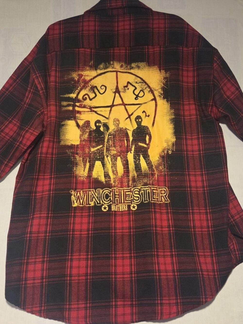 Supernatural Flannel Shirt NWT Red Winchester 2XL Buffalo Plaid TV The Hunt